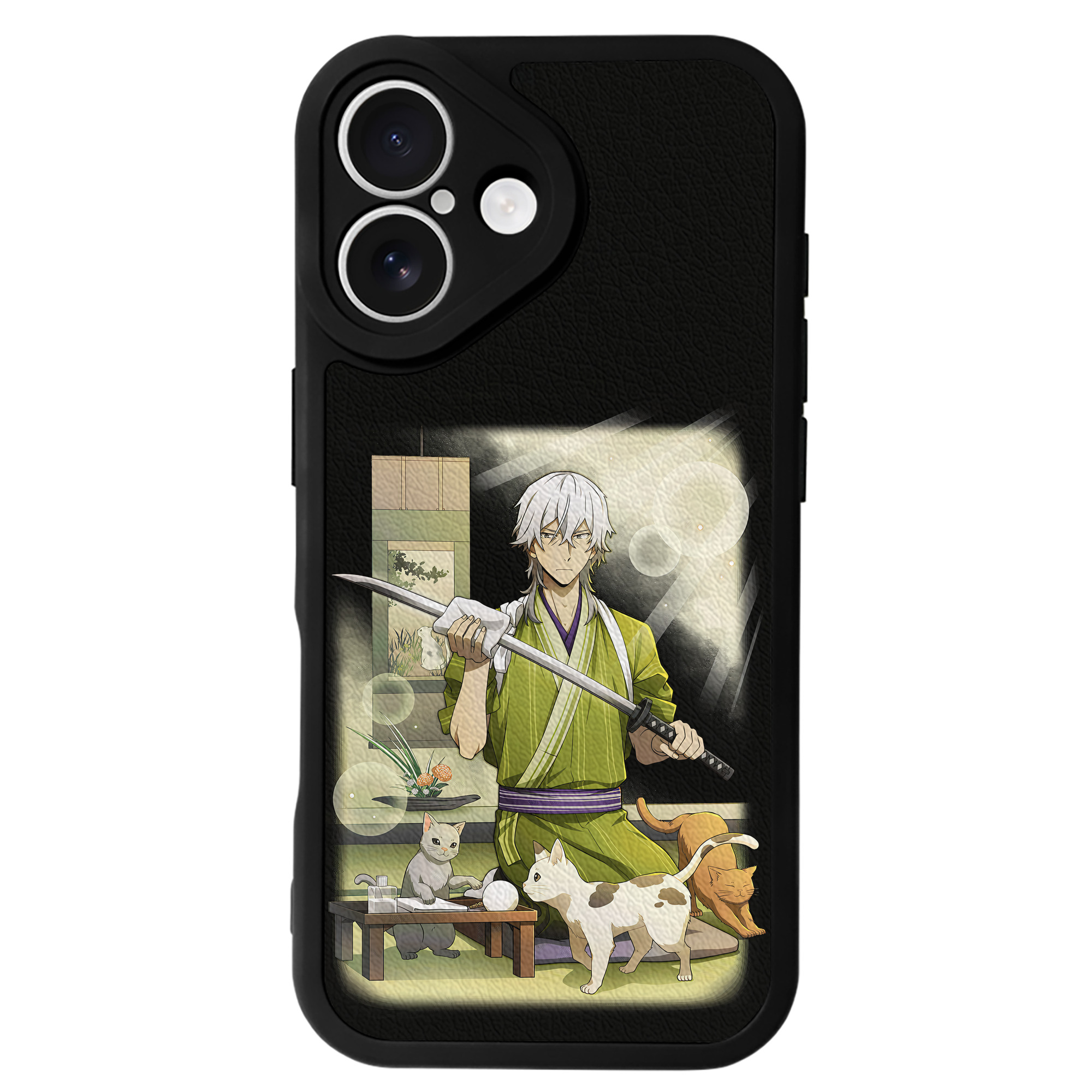 （画像用） 文豪ストレイドッグス Bungo Stray Dogs 【iPhone 16シリーズ対応】シリコンスマホケース（レザー調） 材質：シリコン